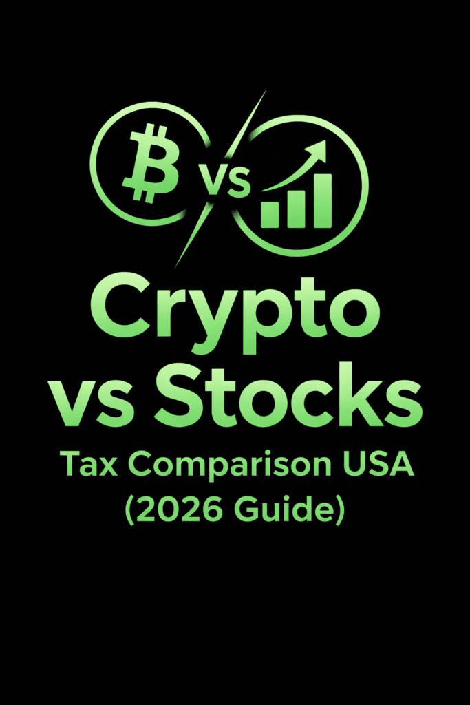 Crypto vs Stocks Tax Comparison USA 2026: Key Differences Explained