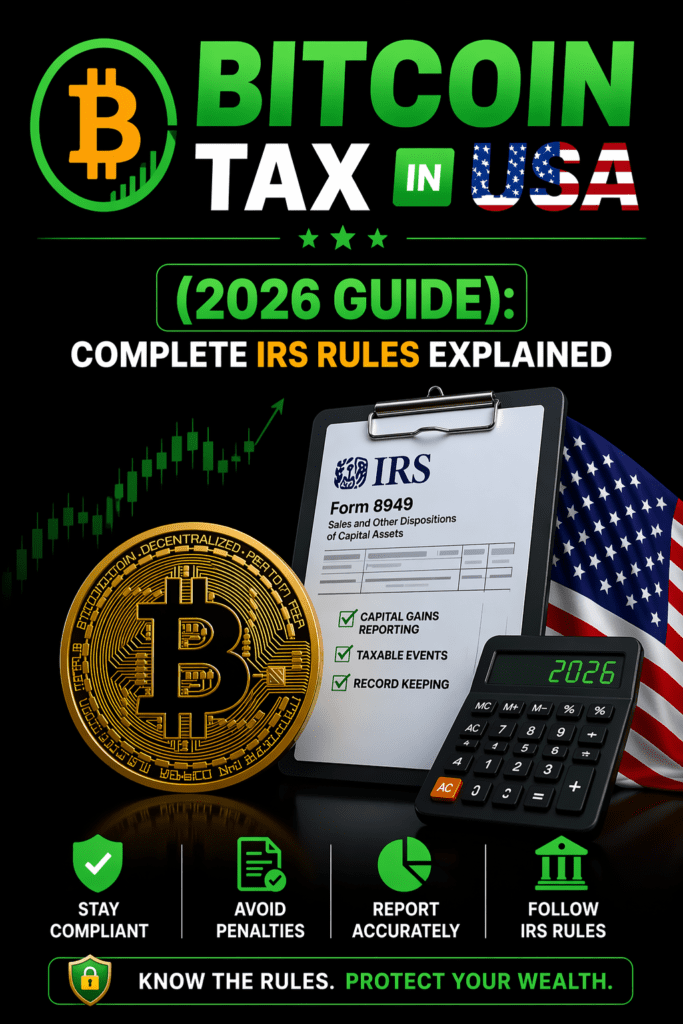 Bitcoin Tax in USA 2026: IRS Rules, Capital Gains & Reporting Guide