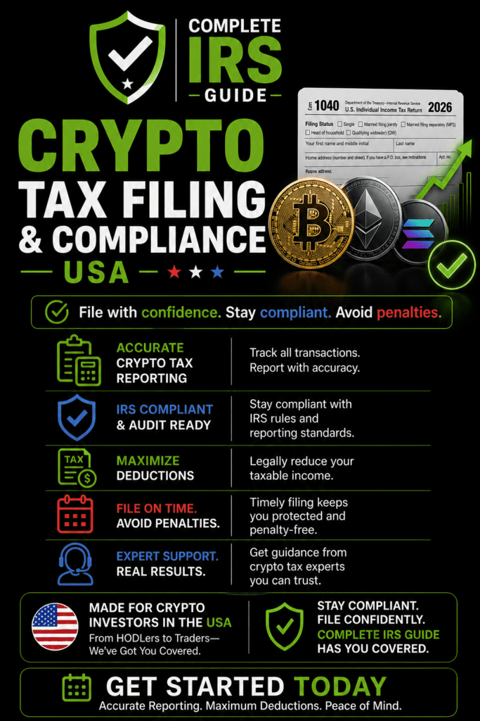crypto tax filing and compliance USA