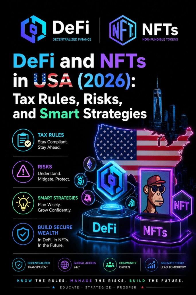 DeFi and NFTs in USA 2026: Tax Rules, Risks & Opportunities