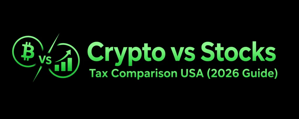 Crypto vs Stocks Tax Comparison USA 2026: Key Differences Explained