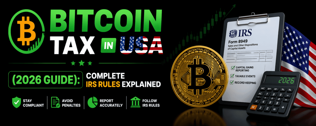 Bitcoin Tax in USA 2026: IRS Rules, Capital Gains & Reporting Guide