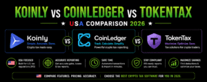 Koinly vs CoinLedger vs TokenTax (USA 2026): Best Crypto Tax Software Compared